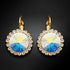 Auskarai "Klaris (Aurore Boreale)" su Swarovski™ kristalais
